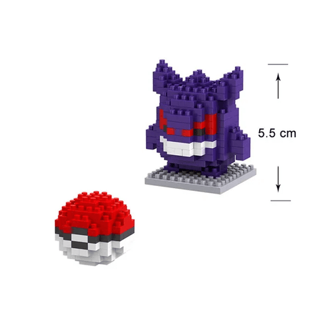 Poke Karaktärs Nanoblocks Anime Byggklossar