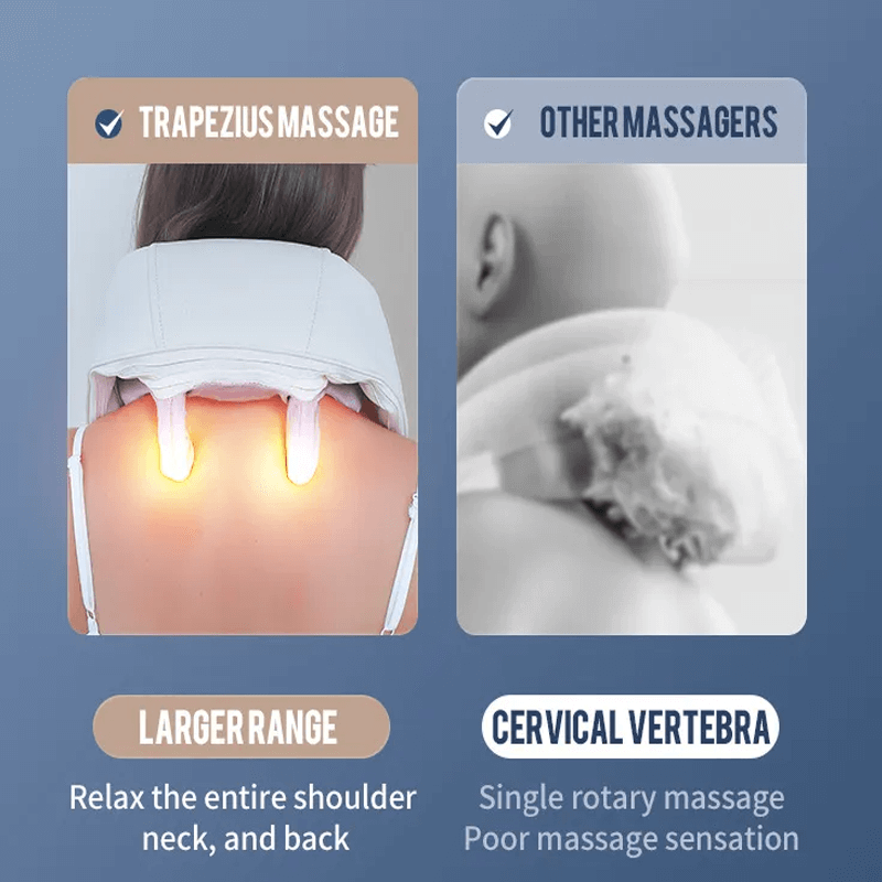 Trådlös Nack- och Axelmassör