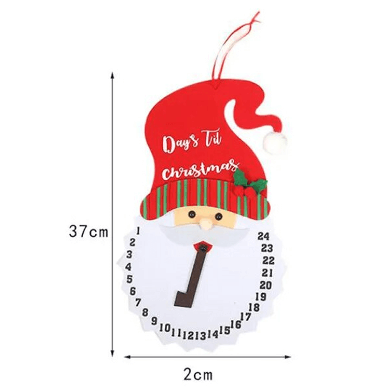 Jultome Snögubbe Advent Hängande Kalender Med 24-Fack