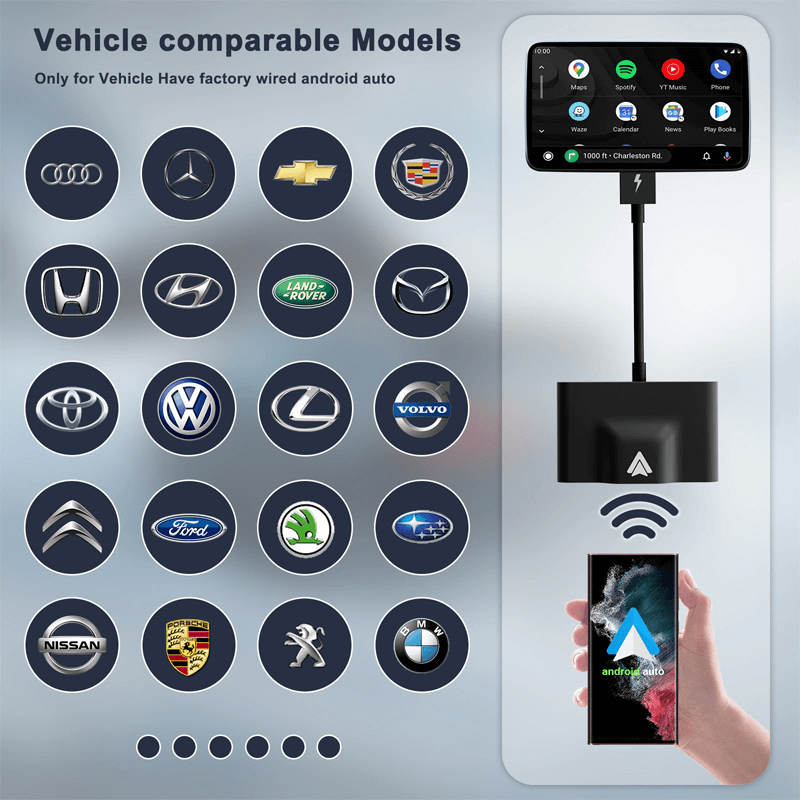 Trådlös CarPlay-adapter för Android/Apple