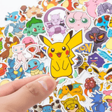 Poke Klistermärken Set – 50 Unika Stickers för Samlare och Fans