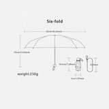 Kompakt Hopfällbart Paraply