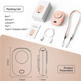 Portabel Hängande Minihalsfläkt 2000mAh