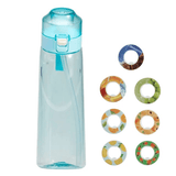 Air Water Bottle with Fragrance Rings 7 Capsules 650ml Flavored