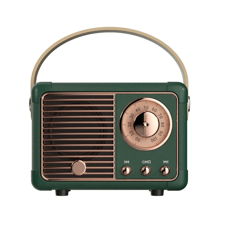 Mini Bluetooth-högtalare i Vintagestil