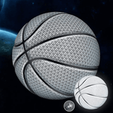 Lysande Reflekterande Holografisk Basketboll