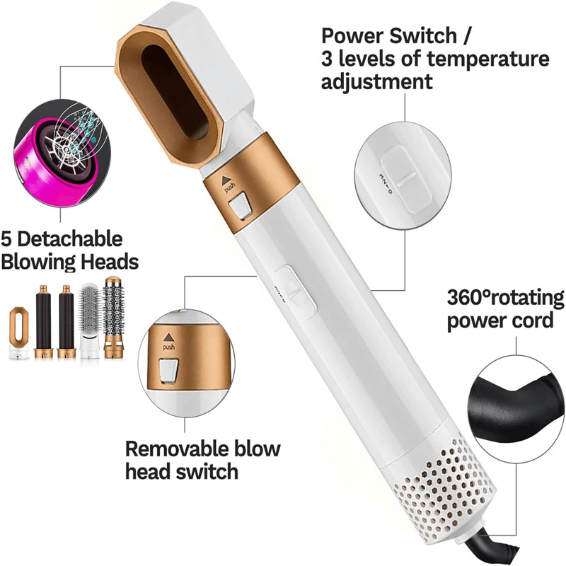Professional 5 in 1 Hair Styler