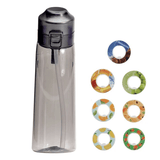 Air Water Bottle with Fragrance Rings 7 Capsules 650ml Flavored