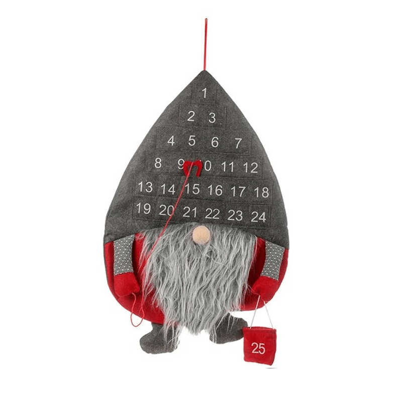 Jultome Snögubbe Advent Hängande Kalender Med 24-Fack