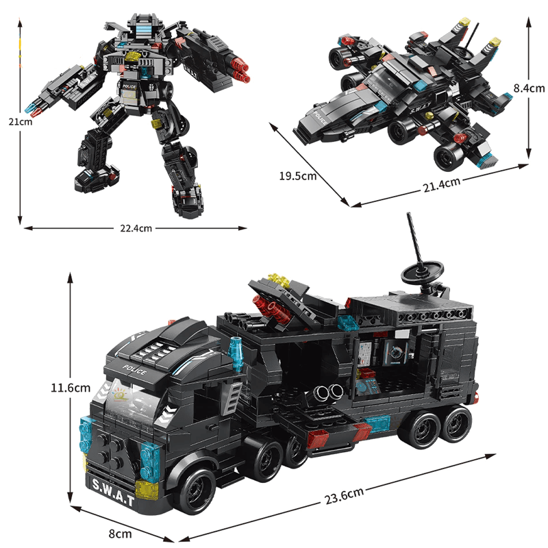 Mekaniska Transformationsbyggklossar 27-i-1