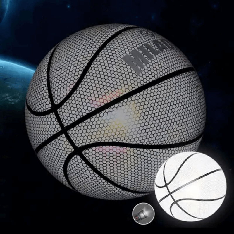 Lysande Reflekterande Holografisk Basketboll