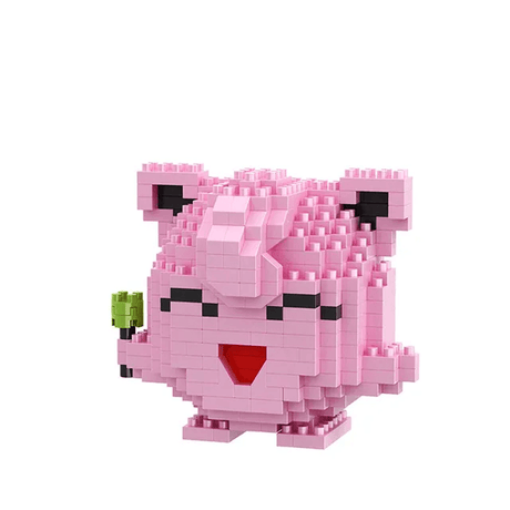 Poke Karaktärs Nanoblocks Anime Byggklossar