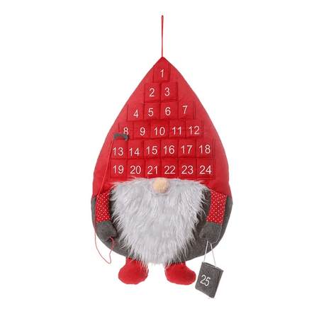 Jultome Snögubbe Advent Hängande Kalender Med 24-Fack