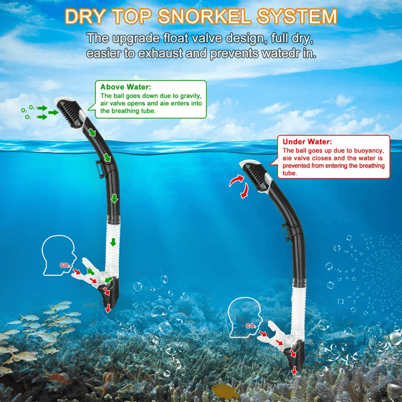 Professionell Dykning Snorkel