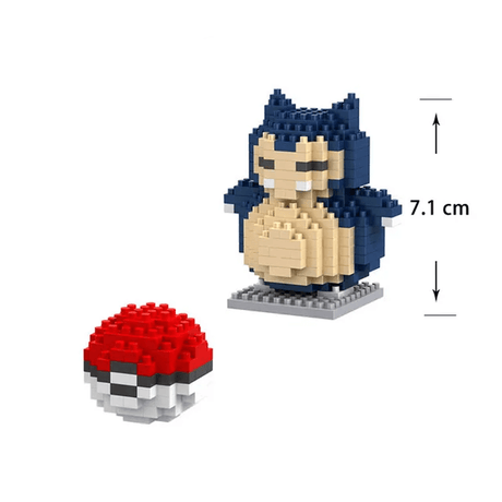 Poke Karaktärs Nanoblocks Anime Byggklossar