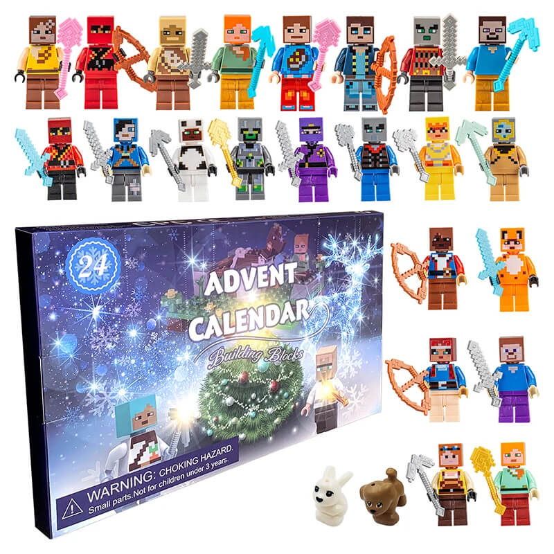 MiniCraft Adventskalender – 24-Dagars Nedräkning med Actionfigurer