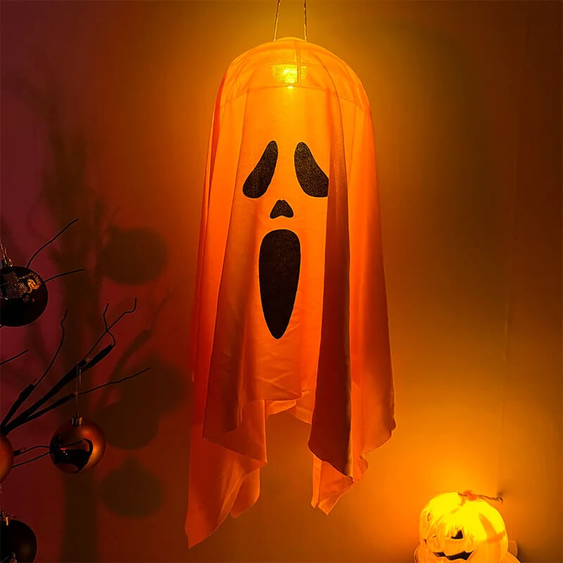 Halloween LED Spöklampa – Hängande Skräckdekoration för Inomhus och Utomhus