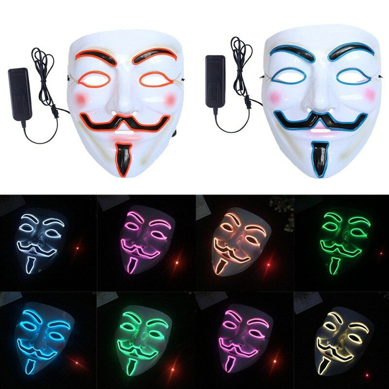 V For Vendetta LED-Mask